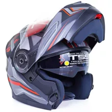 کلاه کاسکت ردلاین مدل فک متحرک عینکدار کد RE-935