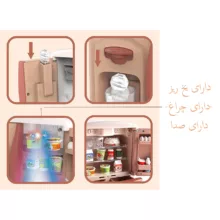 ست اسباب بازی یخچال مدل یخ ریز بخار کن طرح موزیکال و چراغدار کد YH218/1S