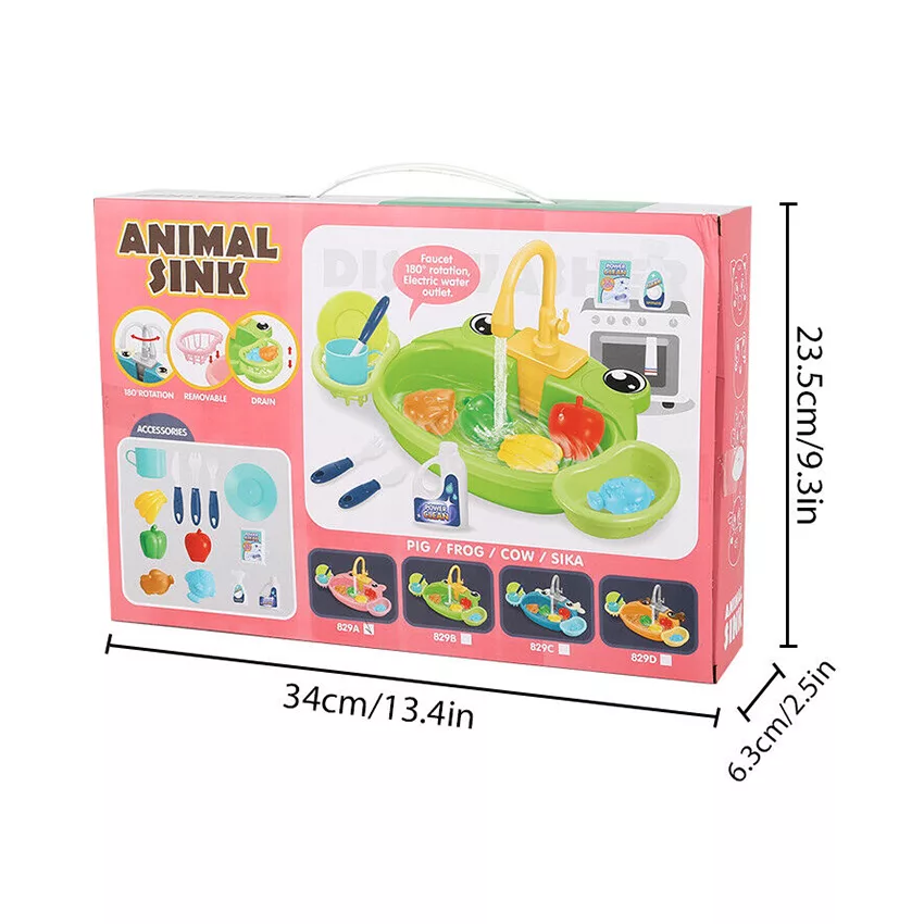 ست اسباب بازی مدل سینک ظرفشویی طرح قورباغه کد 829A