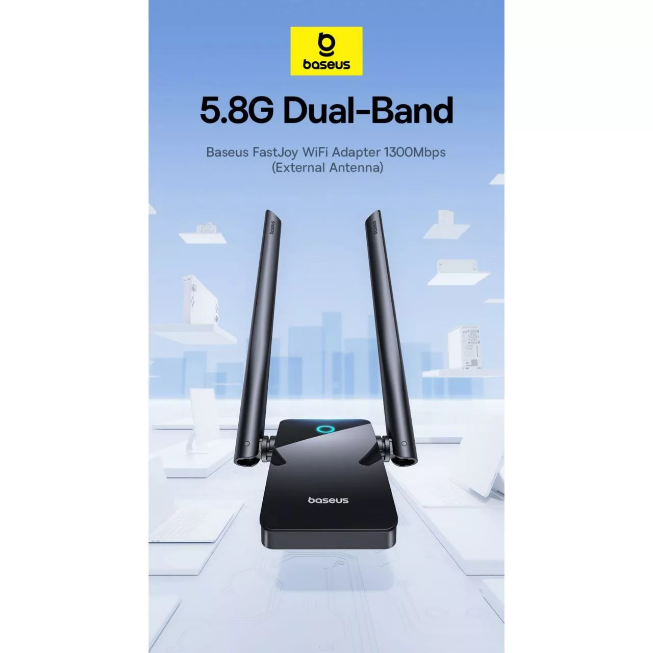 کارت شبکه بی سیم USB بیسوس مدل FastJoy Series BS-OH063