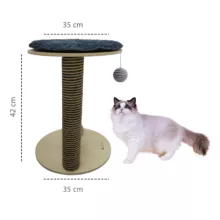 اسکرچر گربه تیمبر اوول مدل Cat scratcher tree - single level tower
