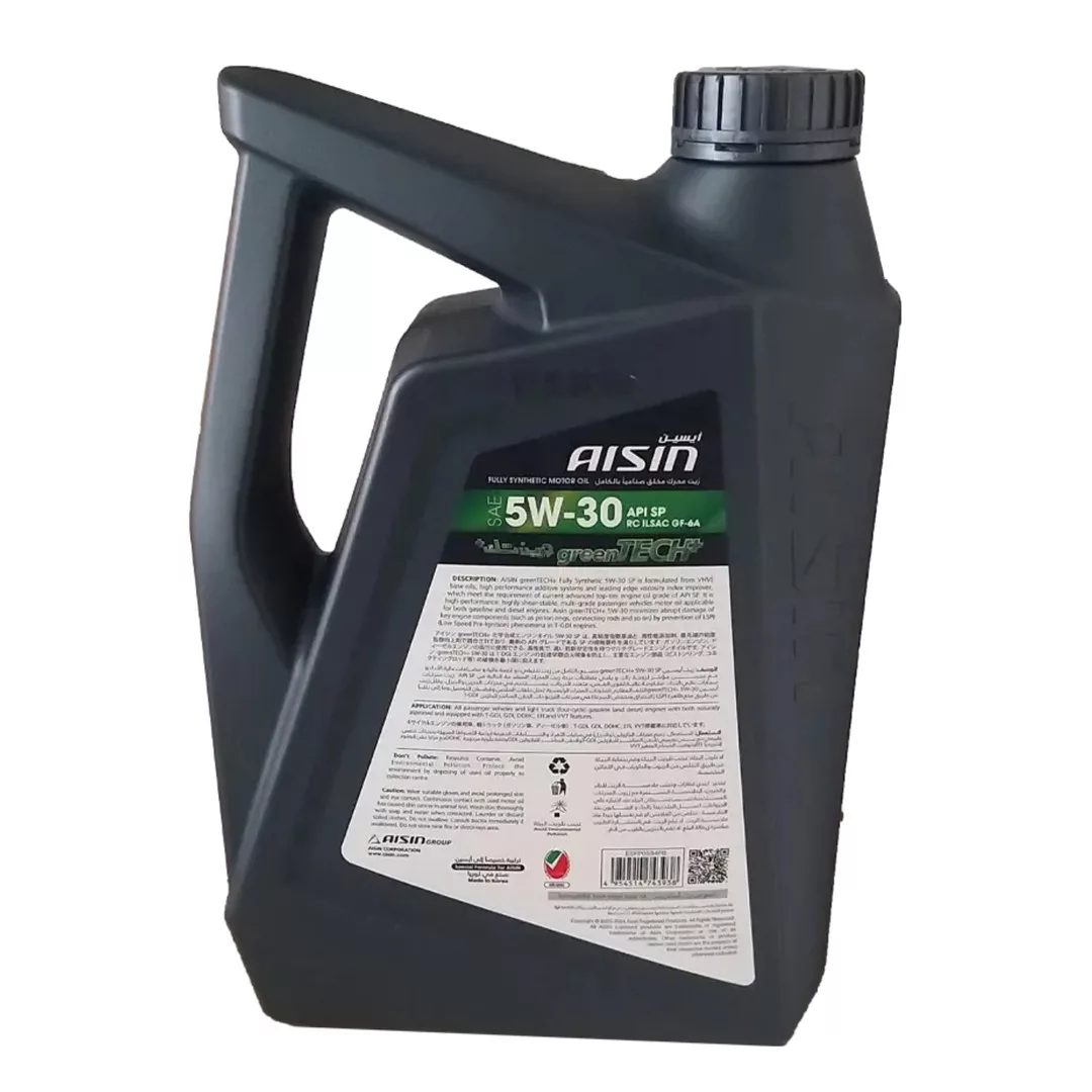 روغن موتور آیسین مدل greenTech plus حجم 4 لیتر