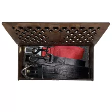 بند و قلاده و بند خودرو سگ کد 01 مجموعه 3 عددی