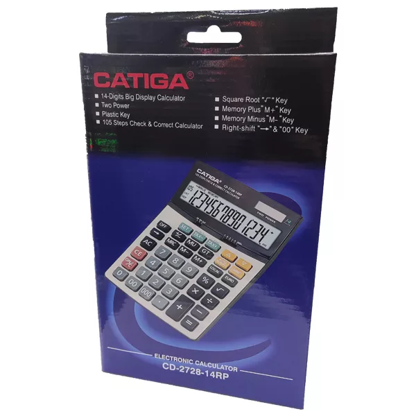 ماشین حساب کاتیگا مدل CD-2728-14RP