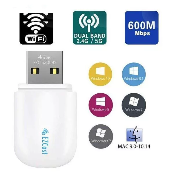 کارت شبکه USB بی سیم ایزی کست مدل EZC-5200BS
