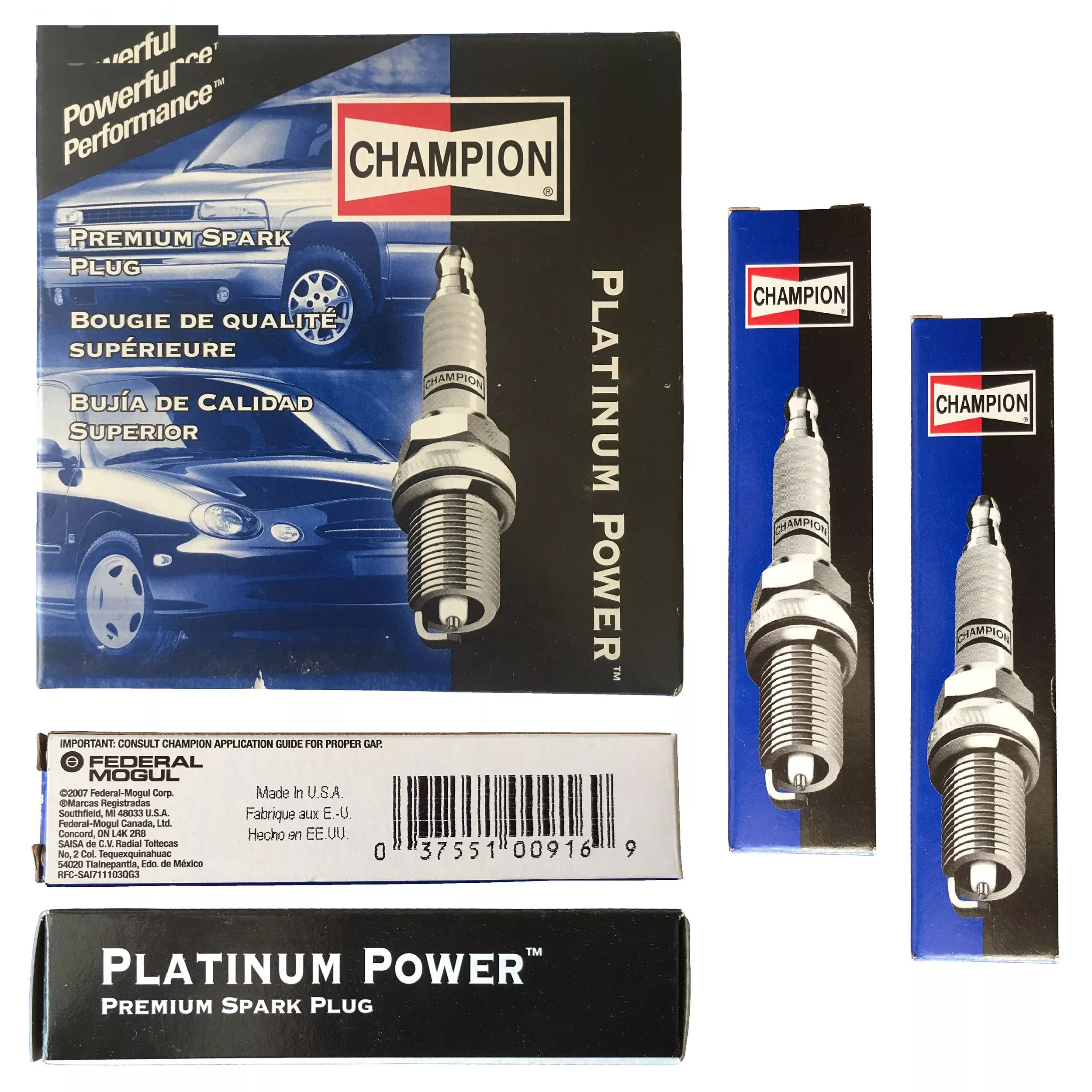 شمع خودرو چمپیون مدل RC7PYCB4 بسته 4 عددی