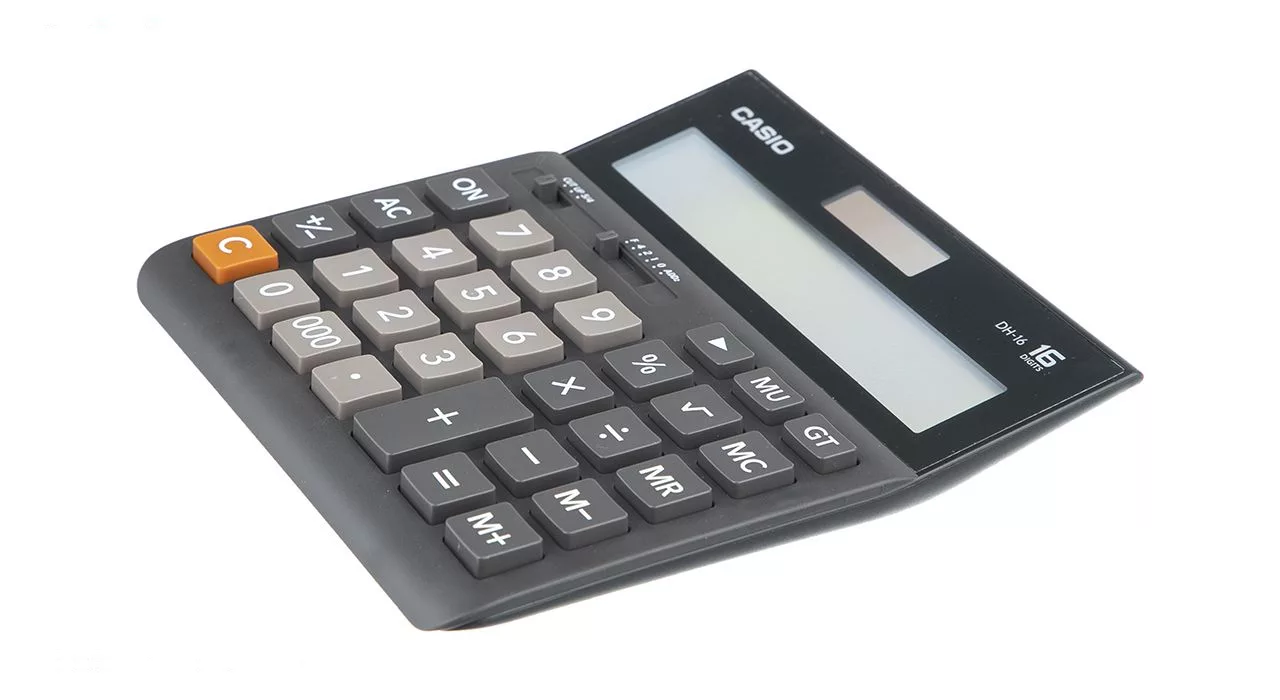 ماشین حساب کاسیو مدل DH-16-BK