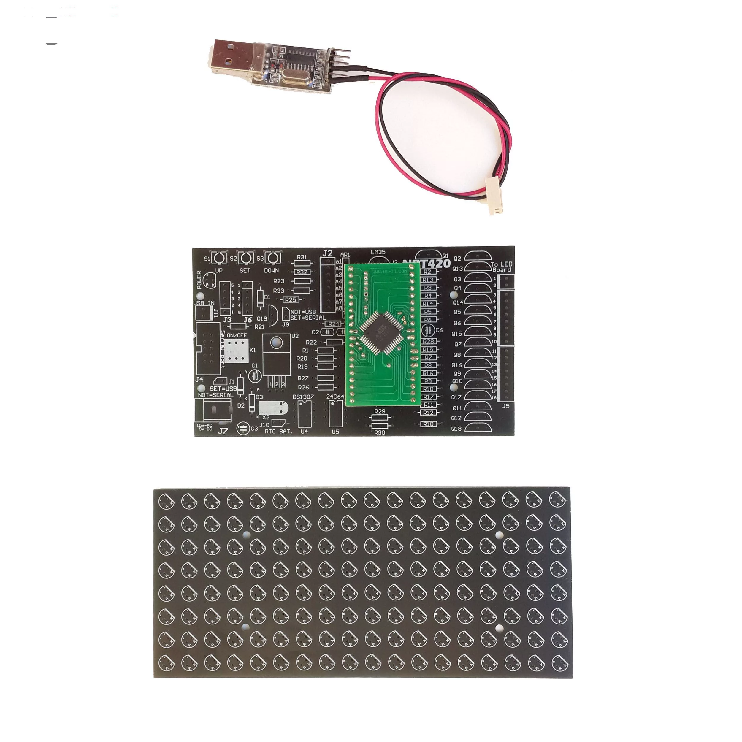 کیت آموزشی نوآوران الکترونیک طرح نویسنده روان LED مدل 420