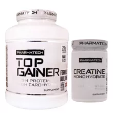 پودر تاپ گینر فارماتک – 2270 گرم به همراه پودر کراتین منوهیدرات فارماتک-۳۰۰گرم