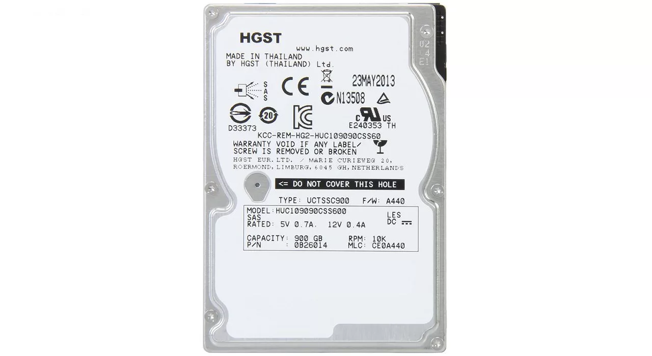 هارد اینترنال اچ جی اس تی مدل Ultrastar C10K900 HUC109090CSS600 ظرفیت 900 گیگابایت