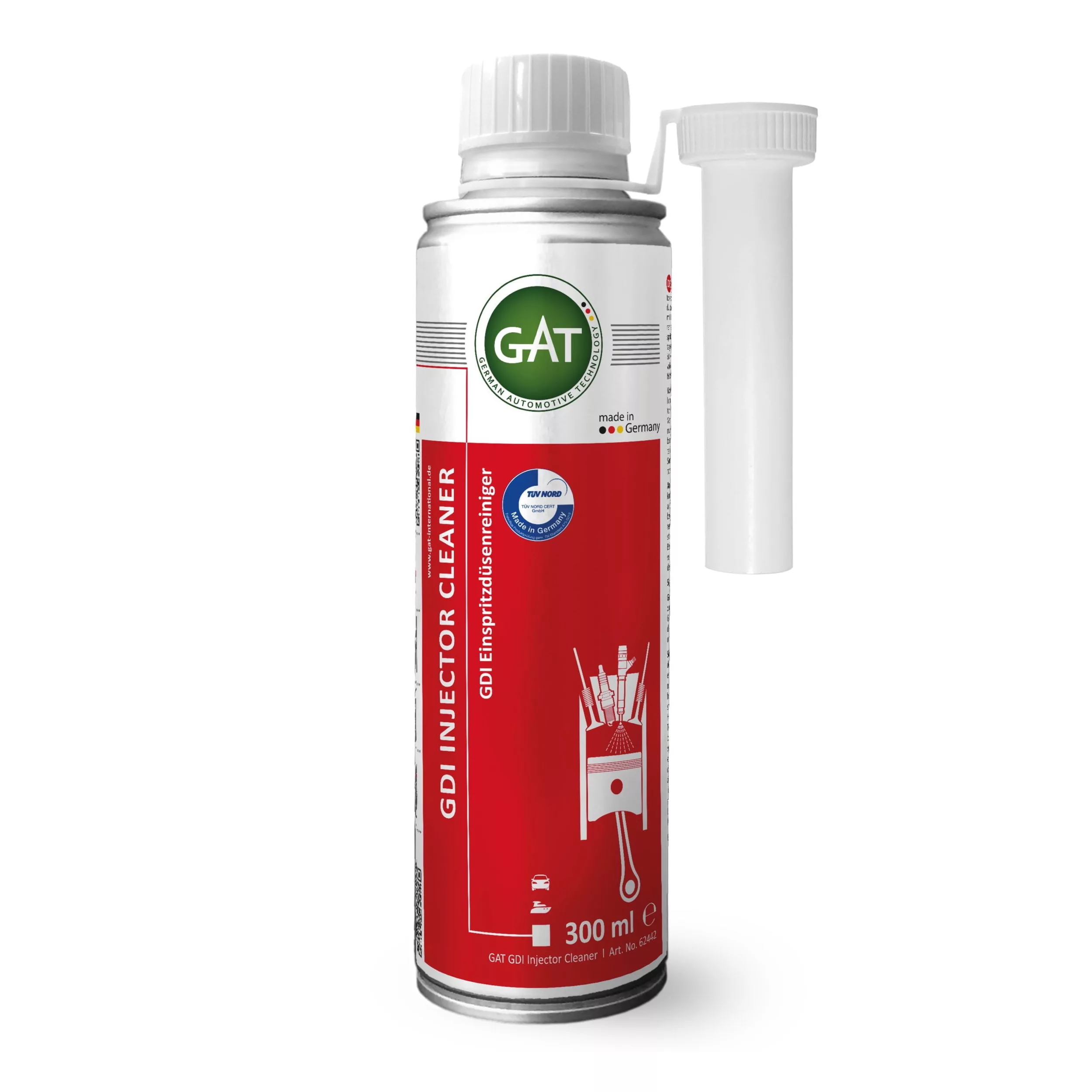 انژکتورشوی گات مدل GDI injector حجم 300 میلی لیتر بسته 2 عددی