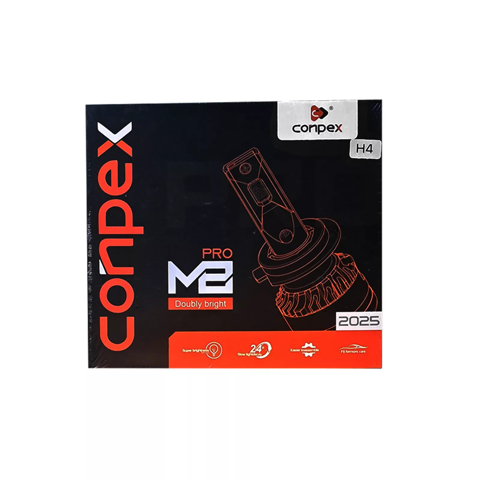 هدلایت کانپکس مدل M8 Pro (2025) پایه H4 بسته ۲ عددی