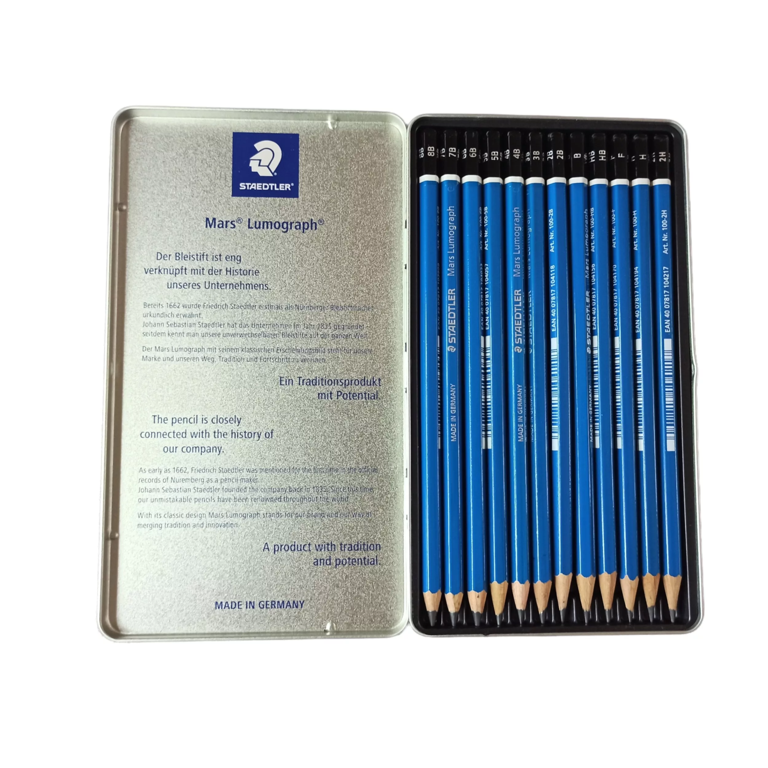 مداد طراحی استدلر مدل ست لوموگراف کد 114681 بسته 12 عددی