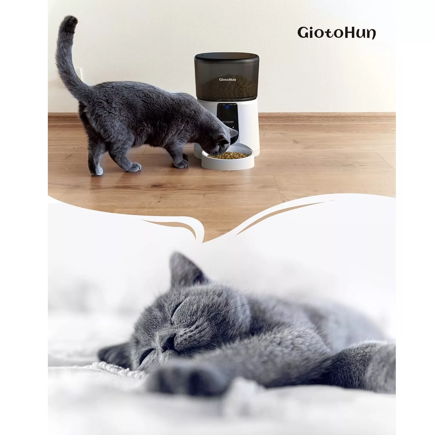 ظرف غذای هوشمند حیوانات خانگی گیوتون مدل pf31