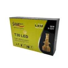 هدلایت لامپ خودرو سام مدل SAM T30 پایه H1 بسته دو عددی