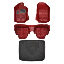 کفپوش پنج بعدی خودرو پانیذ مدل EVA مناسب برای رانا پلاس به همراه کفپوش صندوق