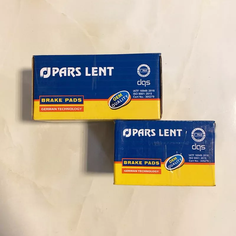 لنت ترمز جلو لنت پارس کد 25169 مناسب برای دنا به همراه لنت ترمز عقب