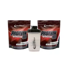 پروتئین وی 90 آیرون مکس – 1000 گرم بسته 2 عددی به همراه شیکر