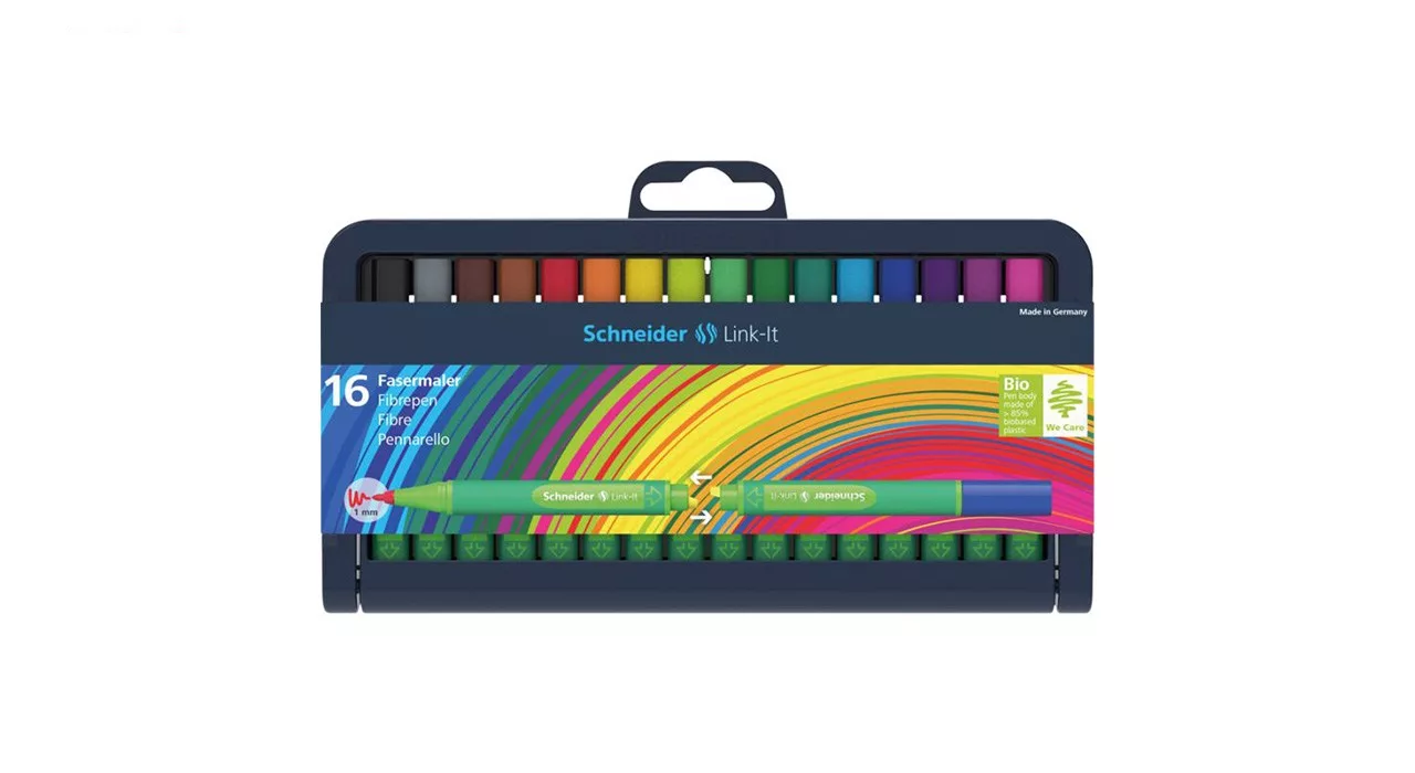 ماژیک رنگ آمیزی 8 رنگ اشنایدر مدل Link-It