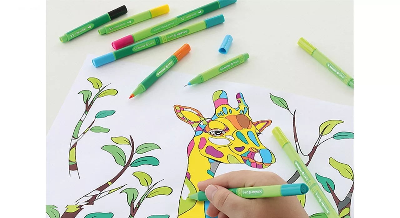 ماژیک رنگ آمیزی 8 رنگ اشنایدر مدل Link-It