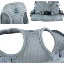 ست قلاده کتفی و بند قلاده سگ و گربه مدل DoubleClip کد M