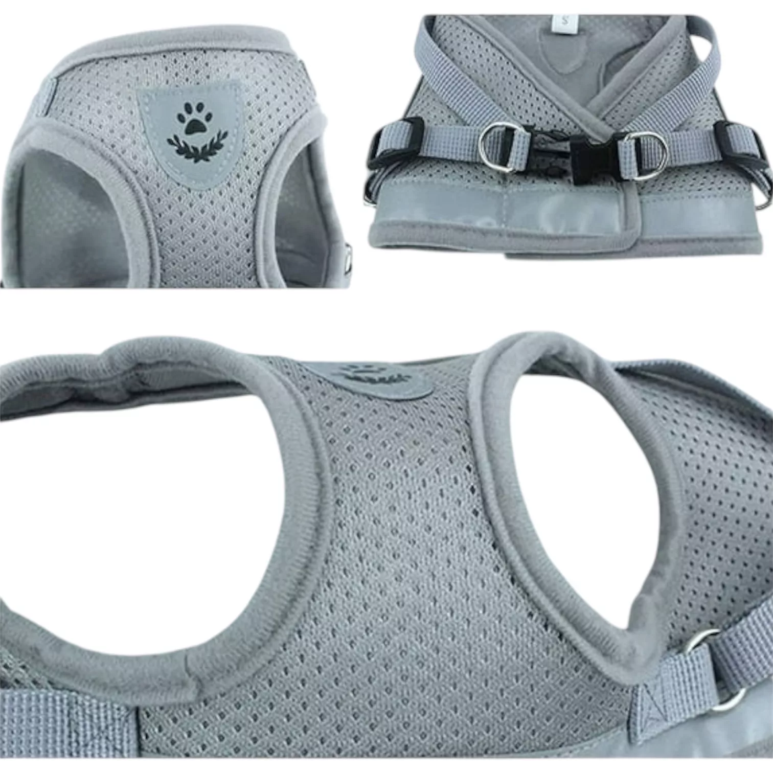 ست قلاده کتفی و بند قلاده سگ و گربه مدل DoubleClip کد M