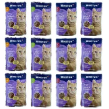 پوج گربه وینستون مدل چهار طعم کد 02 بسته 12 عددی