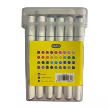 ماژیک راندو بیسیک مدل دو سر کد B4436 بسته 36 عددی