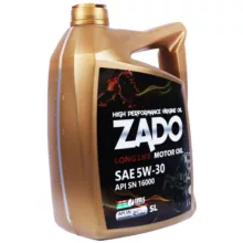 روغن موتور زادو مدل SAE 5W30-SN-16000 حجم 5 لیتر