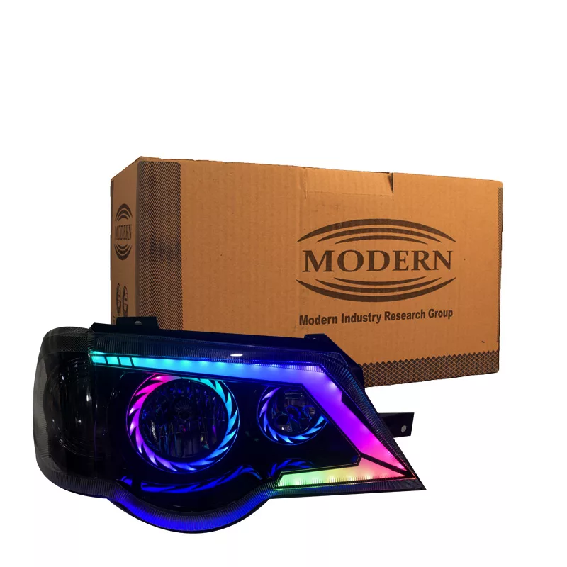 چراغ جلو خودرو گروه پژوهش صنعت مدرن مدل Turbo فولکالر مناسب برای پراید 111 و 132 بسته دو عددی