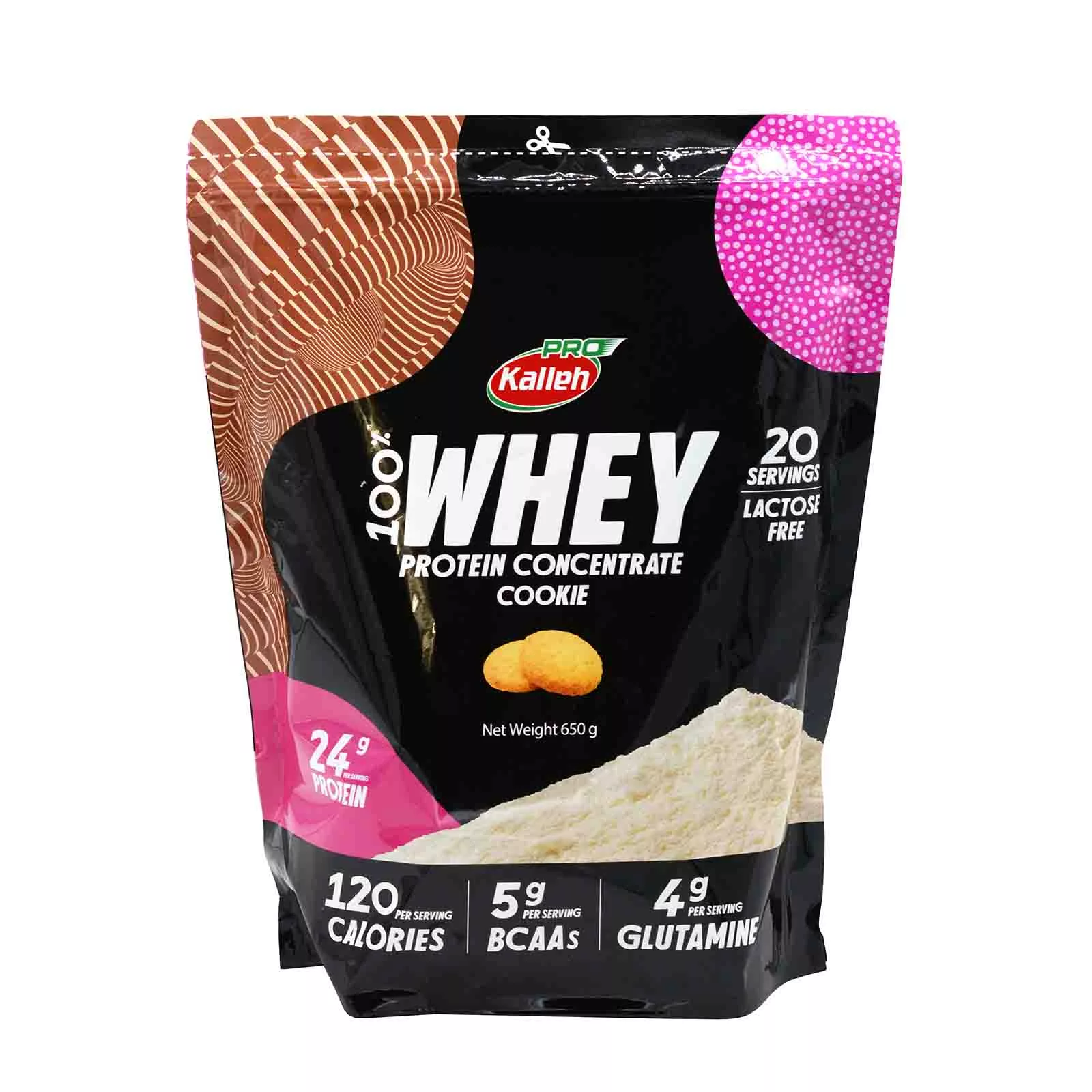 پودر پروتئین وی با طعم بیسکوئیت کاله پرو - 650 گرم