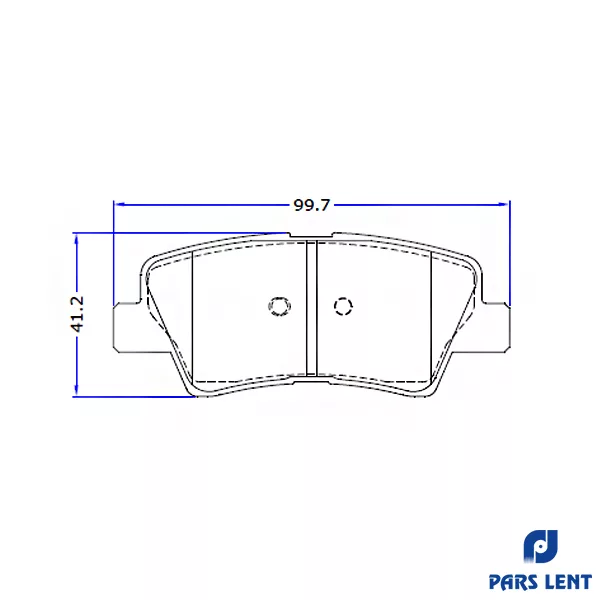 لنت ترمز عقب لنت پارس مدل 80124 مناسب برای چانگان CS35