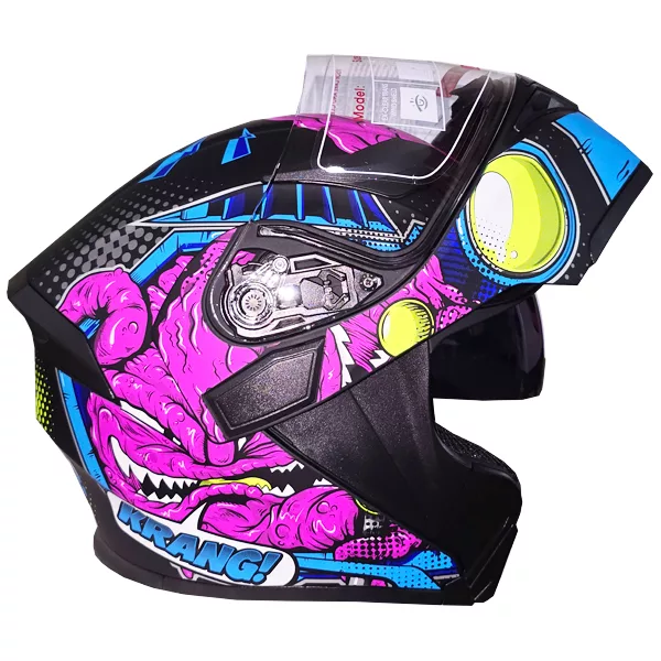 کلاه کاسکت دی ای وان مدل فک متحرک عینکدار کد DA_101