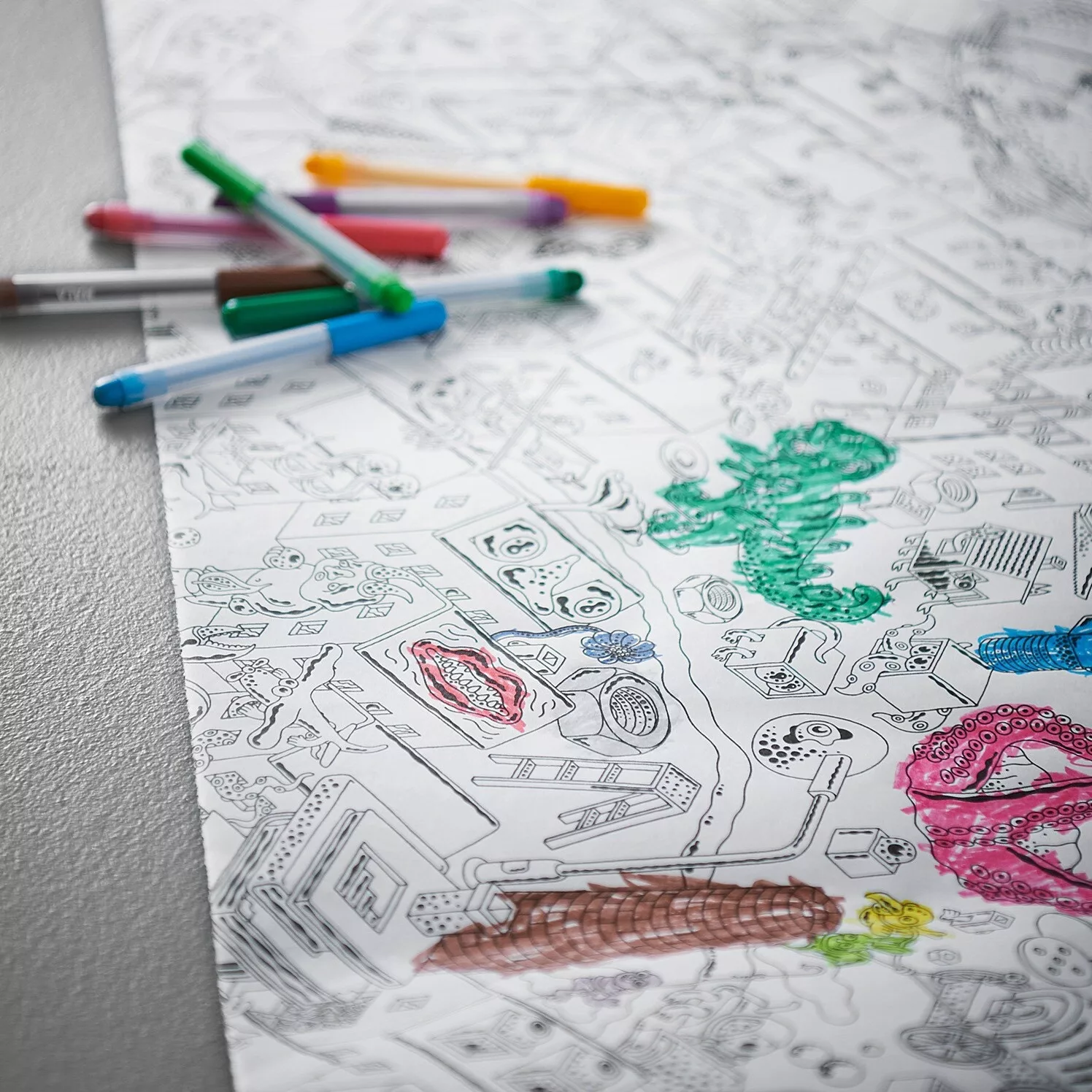 ماژیک رنگ آمیزی 24 رنگ ایکیا مدل MALA