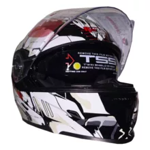 کلاه کاسکت ردلاین مدل فک متحرک عینکدار کد RE_939