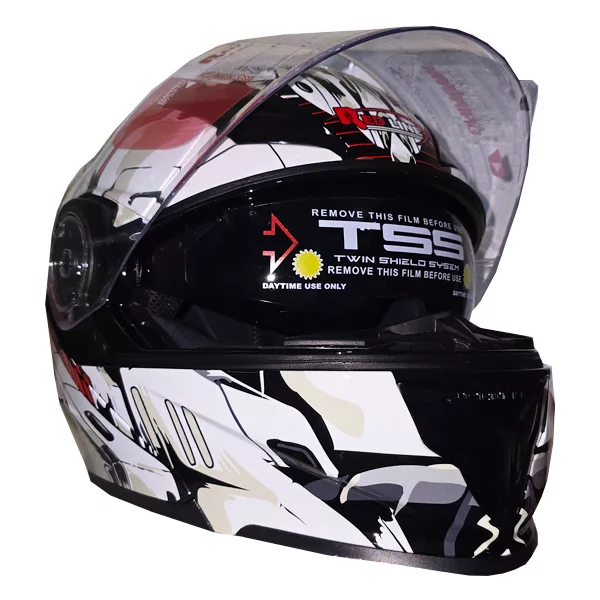 کلاه کاسکت ردلاین مدل فک متحرک عینکدار کد RE_939