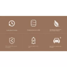 تشک بادی صندلی عقب خودرو مدل 6in1 مجموعه 6 عددی