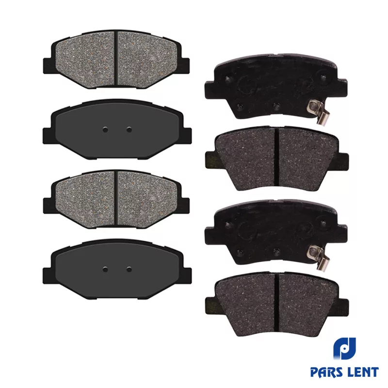 لنت ترمز جلو لنت پارس کد 25169 مناسب برای دنا به همراه لنت ترمز عقب