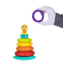 بازی آموزشی هولی تویز مدل Stacking Rainbow Duck
