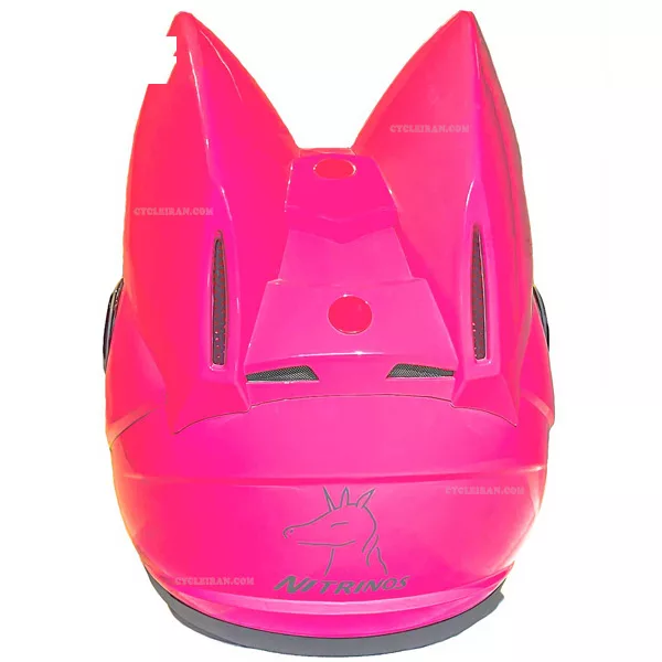 کلاه کاسکت نوترینوس مدل دخترانه خرگوشی فک ثابت