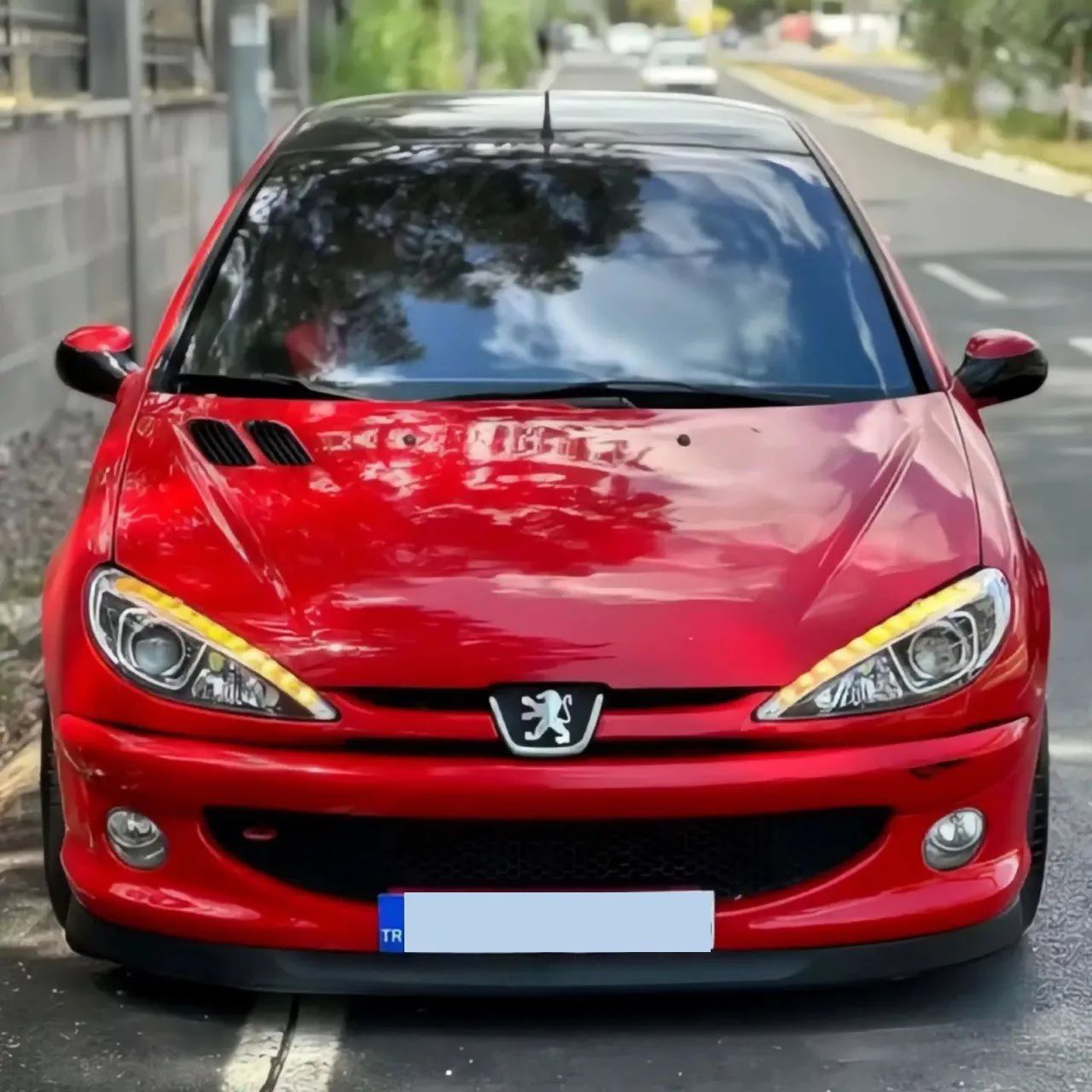 چراغ جلو اف تی ان تی مدل HeadLED مناسب برای پژو 206 بسته 2 عددی