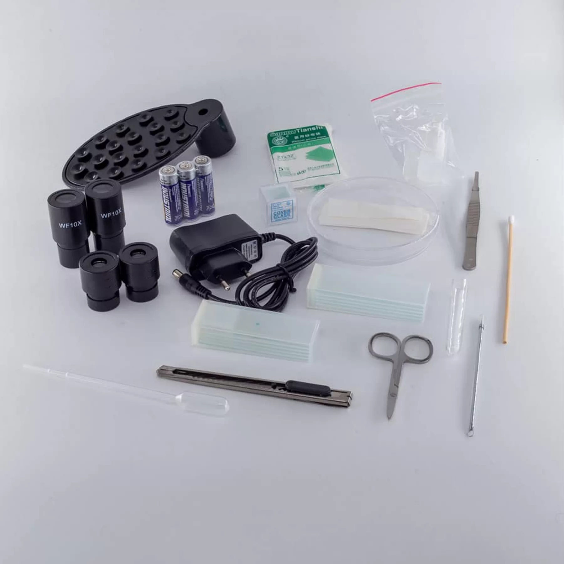 میکروسکوپ دوچشمی مدل زیستی 1000x به همراه کیف حمل