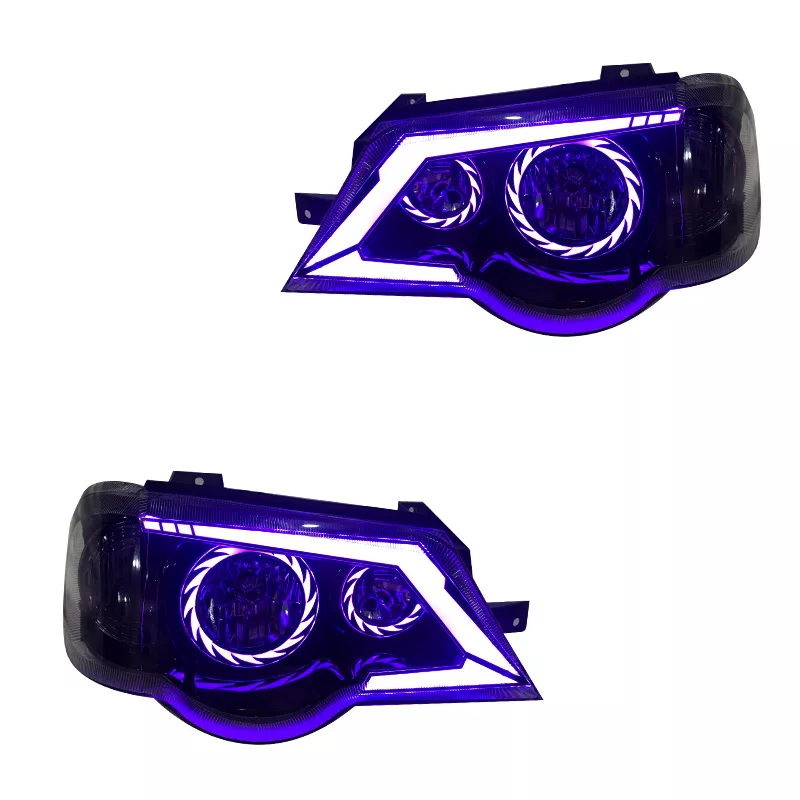 چراغ جلو خودرو گروه پژوهش صنعت مدرن مدل Turbo فولکالر مناسب برای پراید 111 و 132 بسته دو عددی