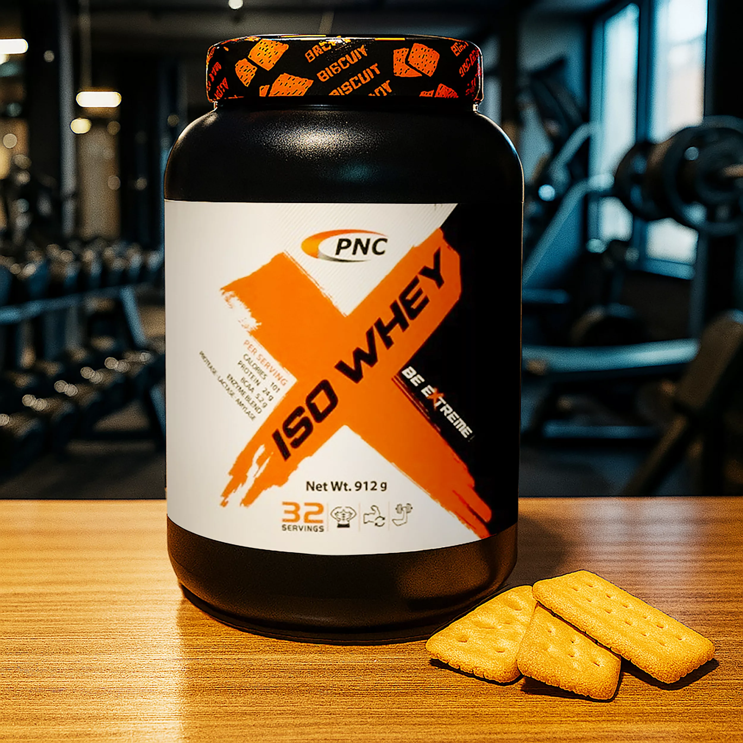 پودر ایزو وی با طعم بیسکوئیت کارن - 912 گرم