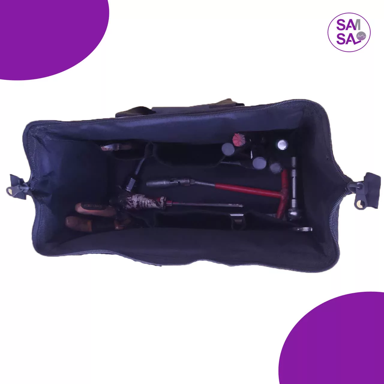 جعبه نظم دهنده صندوق عقب خودرو سام سالو مدل Ziab به همراه کیف ابزار