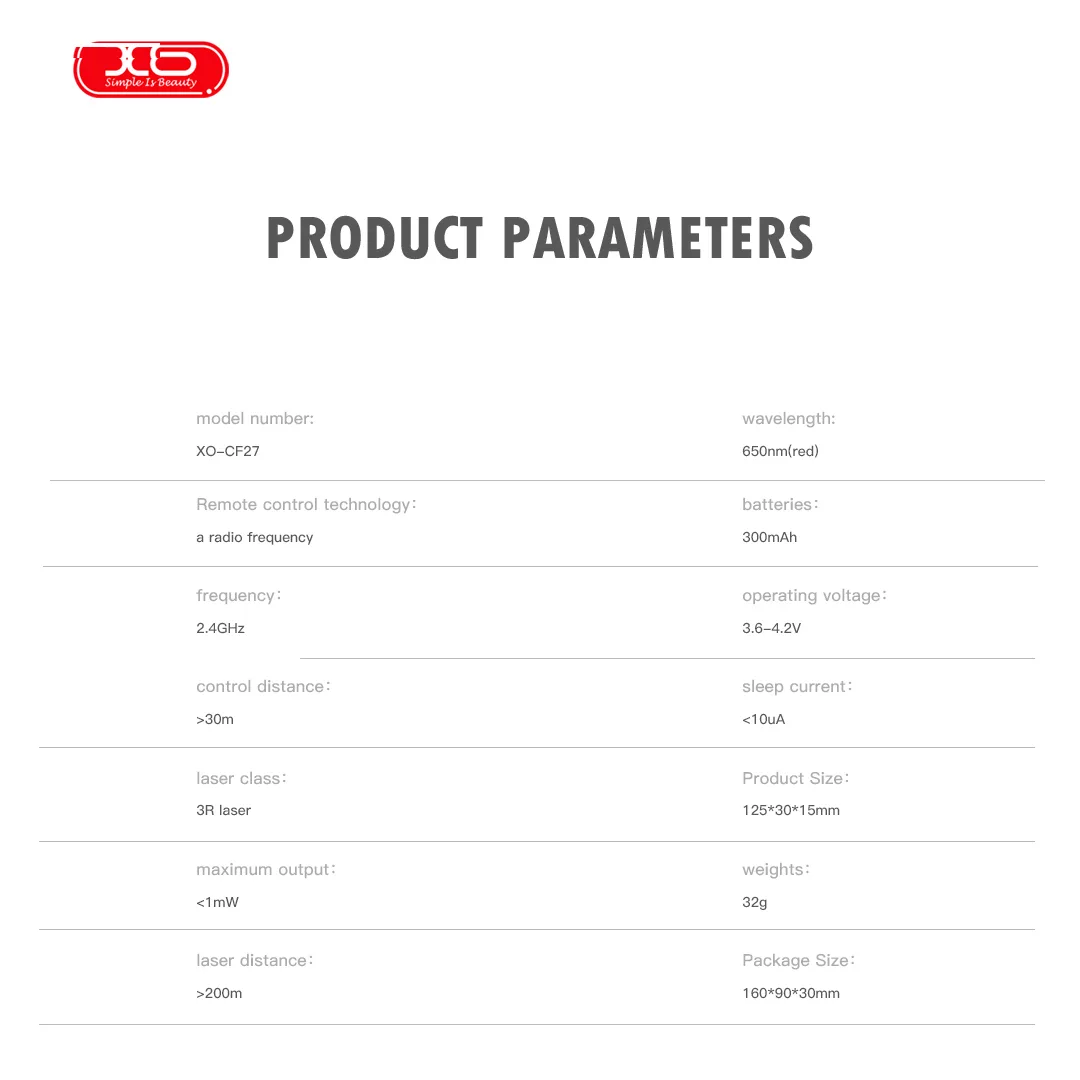 پرزنتر ایکس او مدل XO-CF27