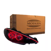 چراغ جلو خودرو گروه پژوهش صنعت مدرن مدل 3D-Angry-R مناسب برای پژو 206 بسته دو عددی