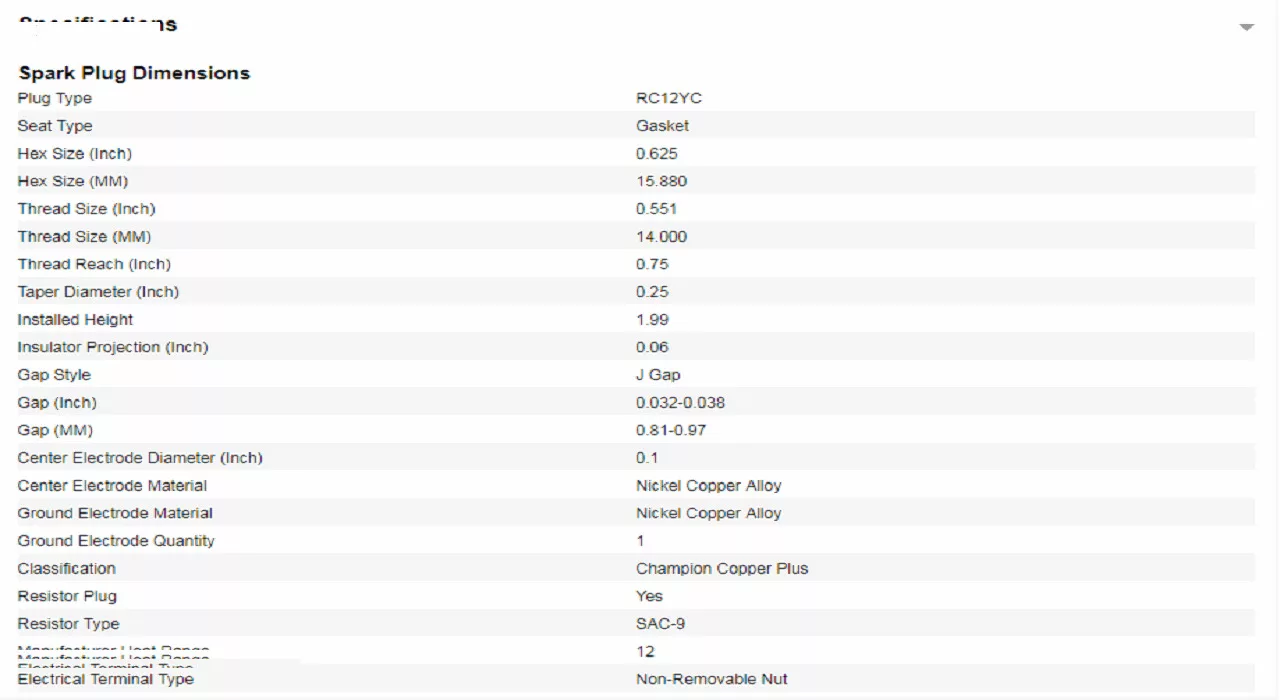 شمع خودرو چمپیون پایه کوتاه مدل کوپر پلاس بسته 4 عددی
