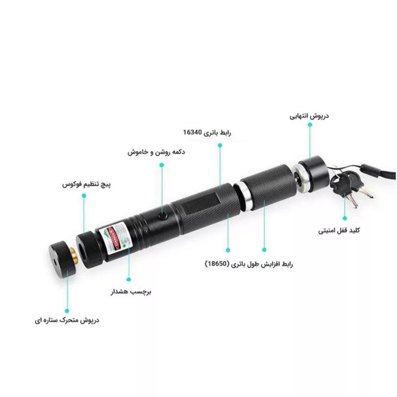 لیزر پوینتر اسمال سان مدل ZY-303 6in1