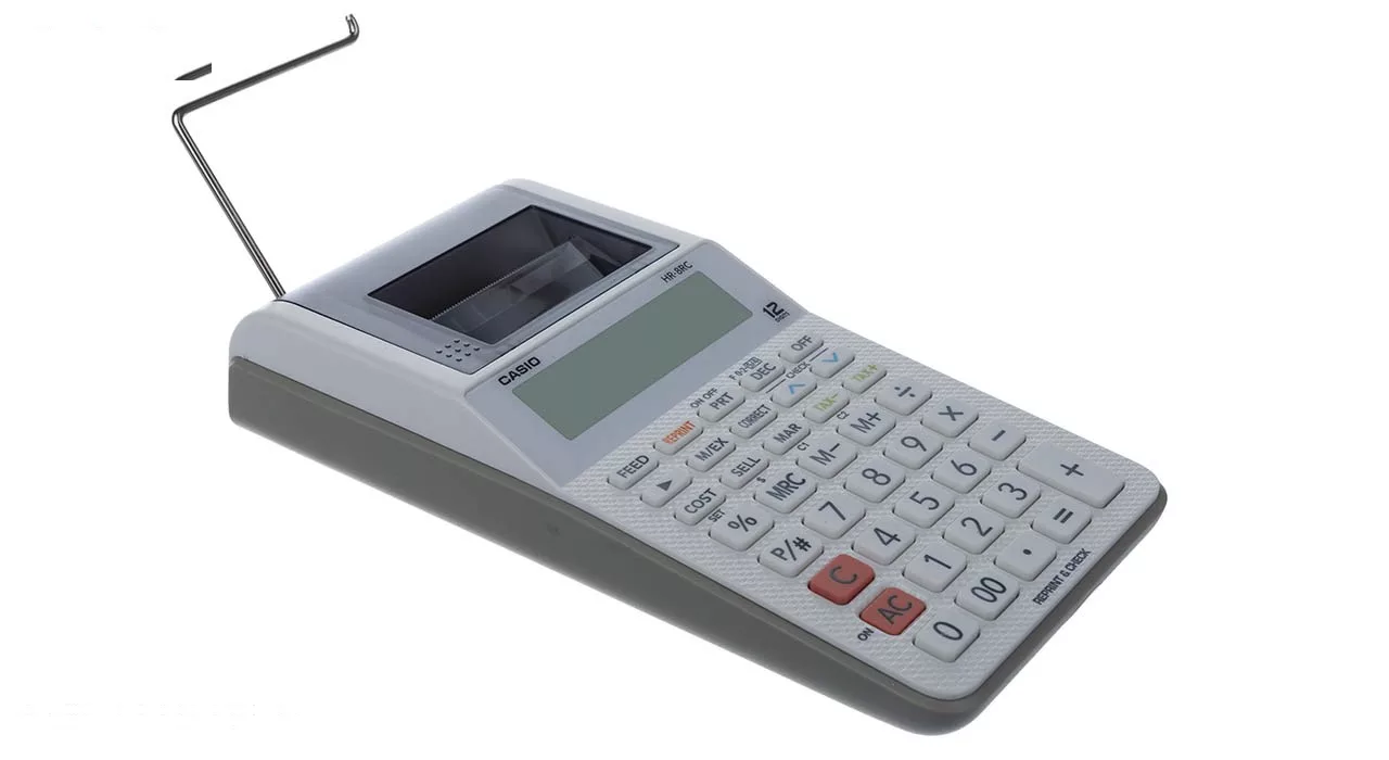 ماشین حساب کاسیو مدل HR-8RC-BK